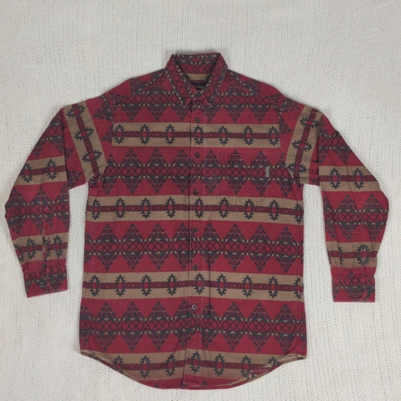 Woolrich Other - Vintage Woolrich Aztec Print Button Down Shirt